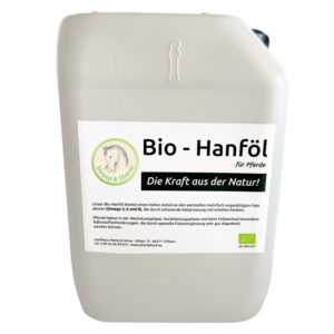 Bio Hanfprodukte - Tiere - Bio Hanföl für Ihr Pferd